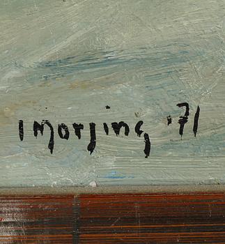 IVAR MORSING, olja på pannå, signerad och daterad -71.