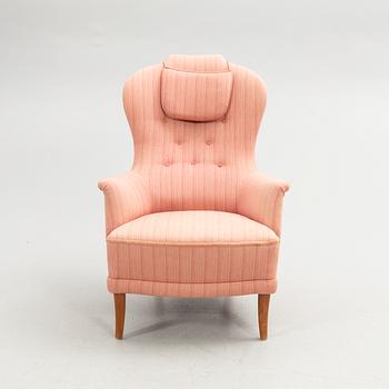 Carl Malmsten, armchair, "Farmor", AB O.H. Sjögren, Tranås, second half of the 20th century.