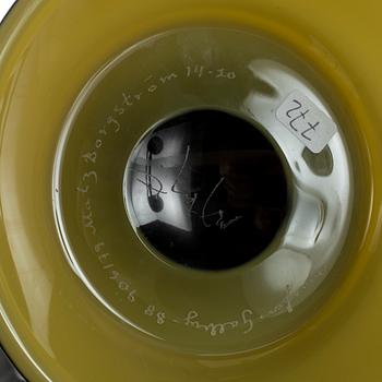 MATZ BORGSTRÖM, vas i glas, signerad, daterad 88 och numrerad 14-20, Orrefors Gallery.