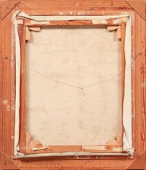 oil on canvas, sogned.