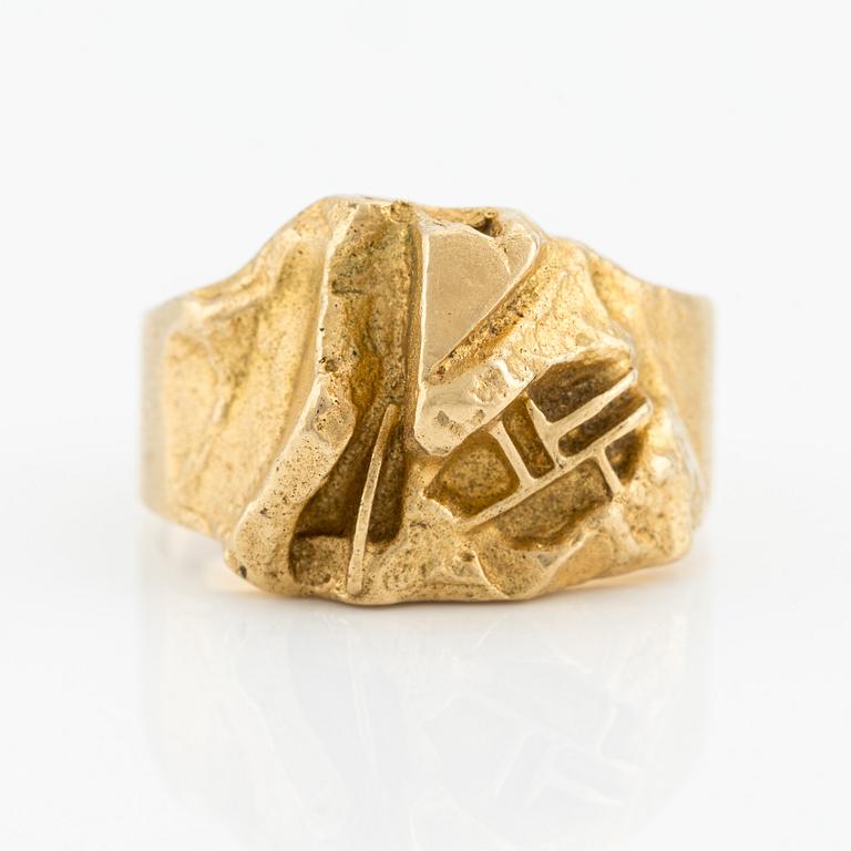 Björn Weckström, ring, "Samurai", 18K guld. Lapponia 1977.