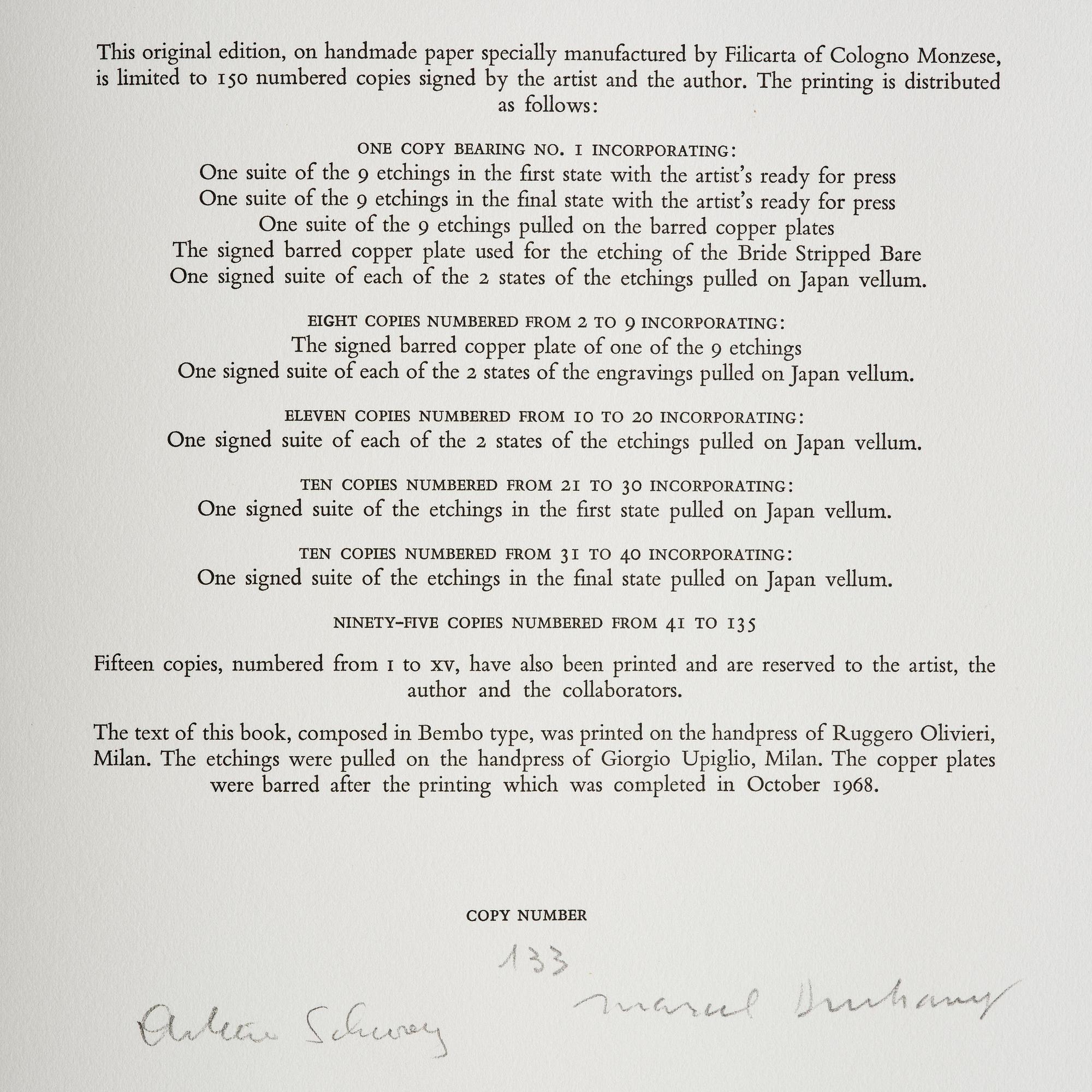 Marcel Duchamp, "Arturo Schwarz: The large glass and related works vol II".