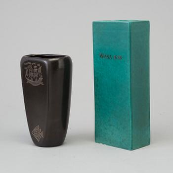 five 'Argenta' stoneware vases from Gustavsberg, one Gunnar Nylund vas and a vase.