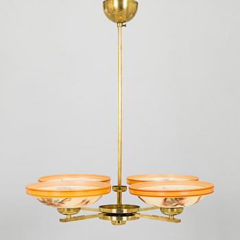 Paavo Tynell, taklampa modell 1442/4, Taito, 1930-tal.