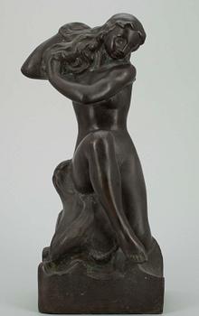 AARRE AALTONEN, skulptur, brons, sign o dat 1942 i godset.