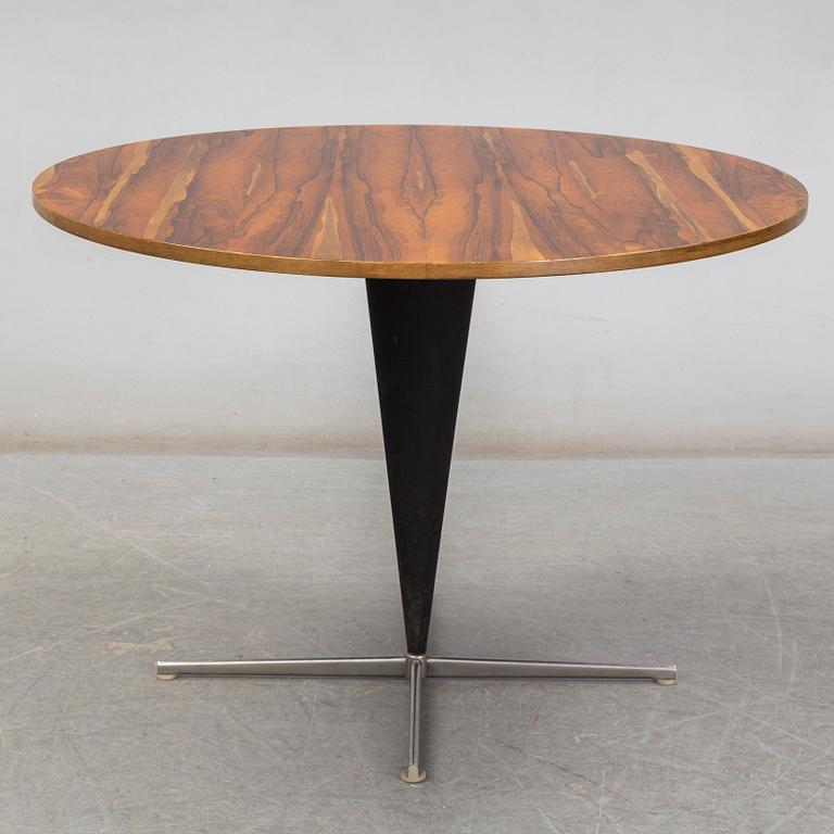 VERNER PANTON, a rosewood veneered 'Cone Table' from Frem Røjle, Denmark.