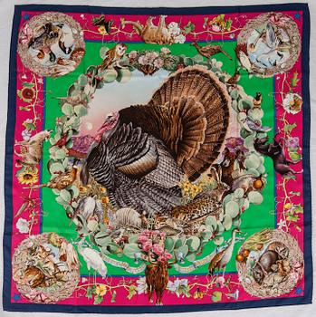 SCARF, "Faune et Flore du Texas" (Texas Wildlife), Hermès.