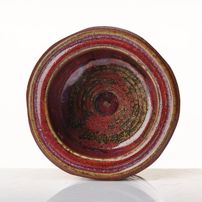 Wilhelm Kåge, a "Farsta" stoneware bowl, Gustavsberg studio, Sweden 1958.