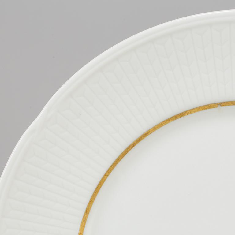 LOUISE ADELBORG, matservis, 55 delar, porslin, "Swedish Grace/Nationalservisen", Rörstrand och Lidköping 1930-1950-tal.