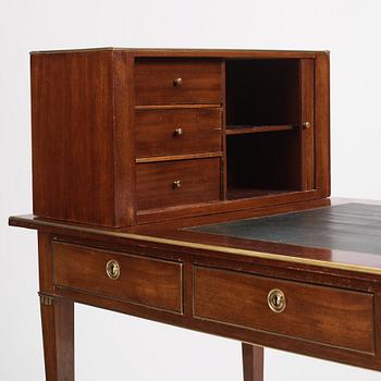 A late Gustavian style writing table, 19th century.