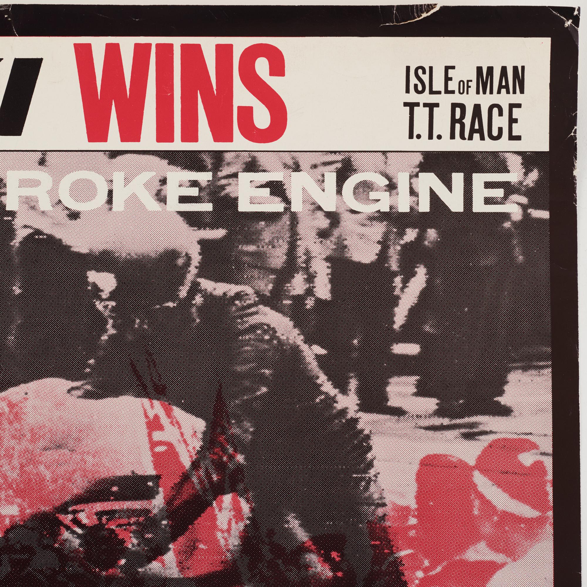Poster, Suzuki, Isle of Man TT race, 1960s.