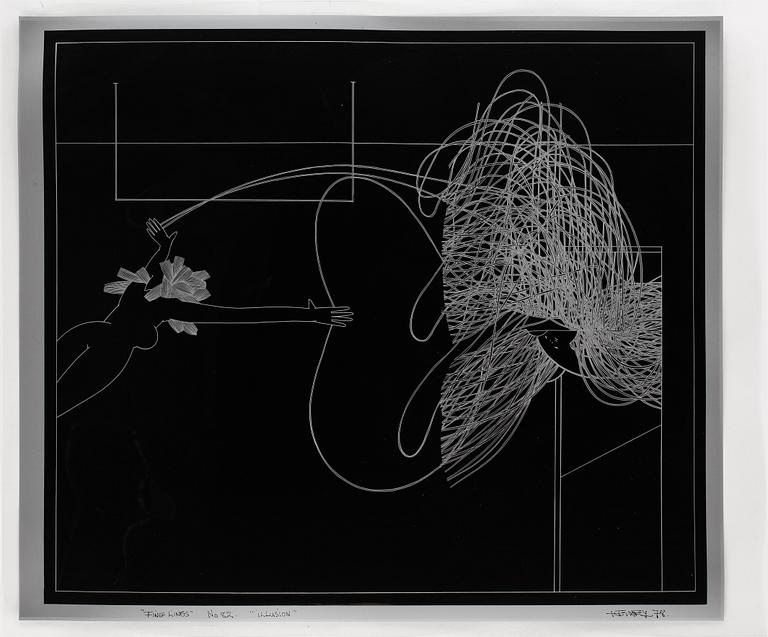 DICK BIXBY, mapp med 12 st litografier, signerade, bär numrering 82.