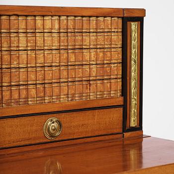A presumably German Louis XVI mahogany desk, late 18th century.