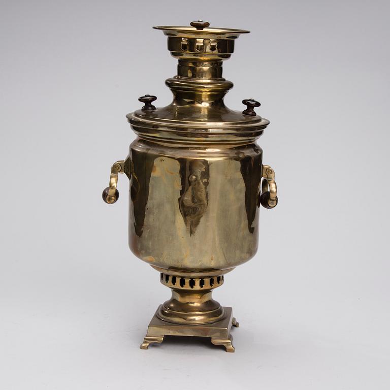 SAMOVAR, mässing, Tula, Ryssland tidigt 1900-tal.