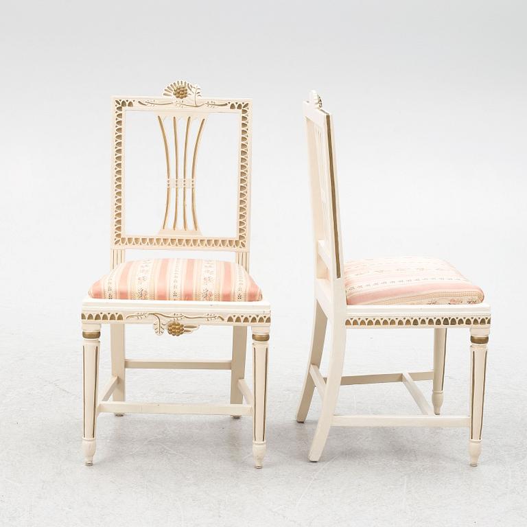 Chairs, 6 pcs, Lindome, early 19th century.