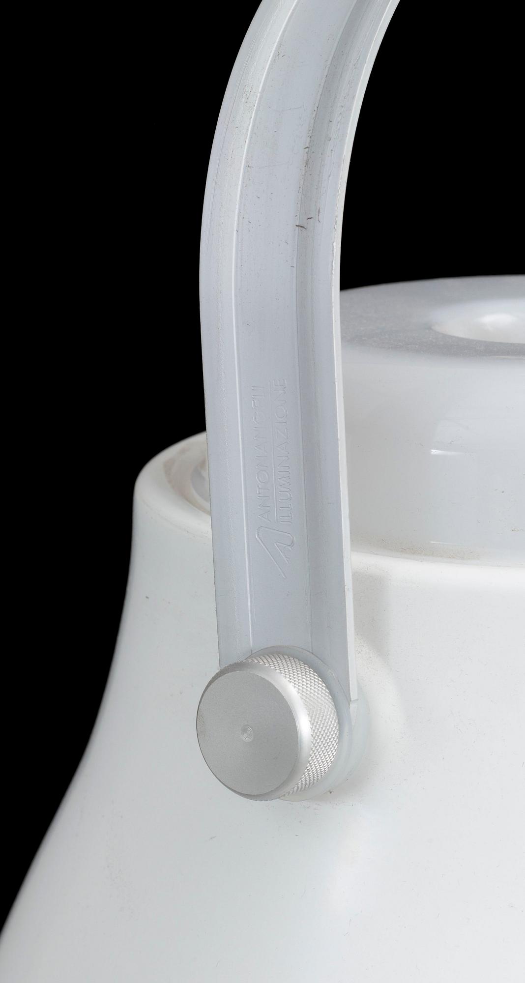 TAKLAMPA, metall, "Big Bell", design Sergio Brioschi för Anton Angeli, formgiven 1996. H 54.