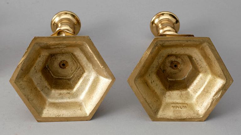 LJUSSTAKAR, 2+2, malm, 1900-tal.