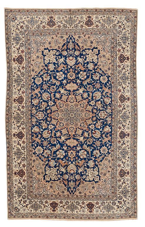 A CARPET, old NAIN, ca 251 x 155,5-158 cm.