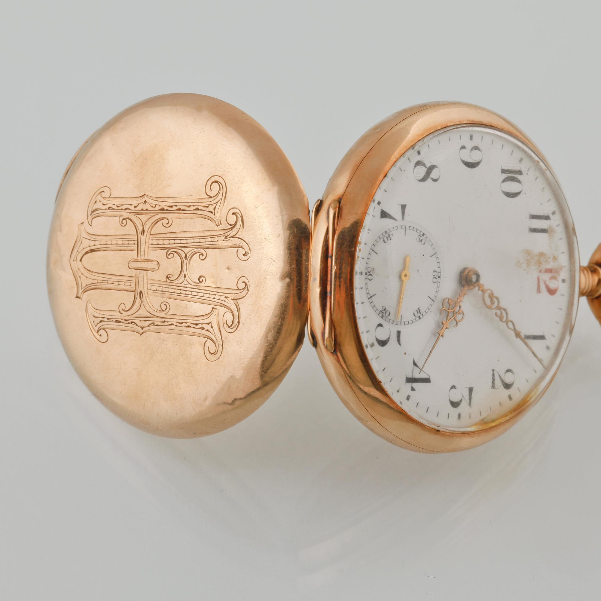 FICKUR, 14k guld, "Grand prix Paris 1900", 1900-talets första kvartal.