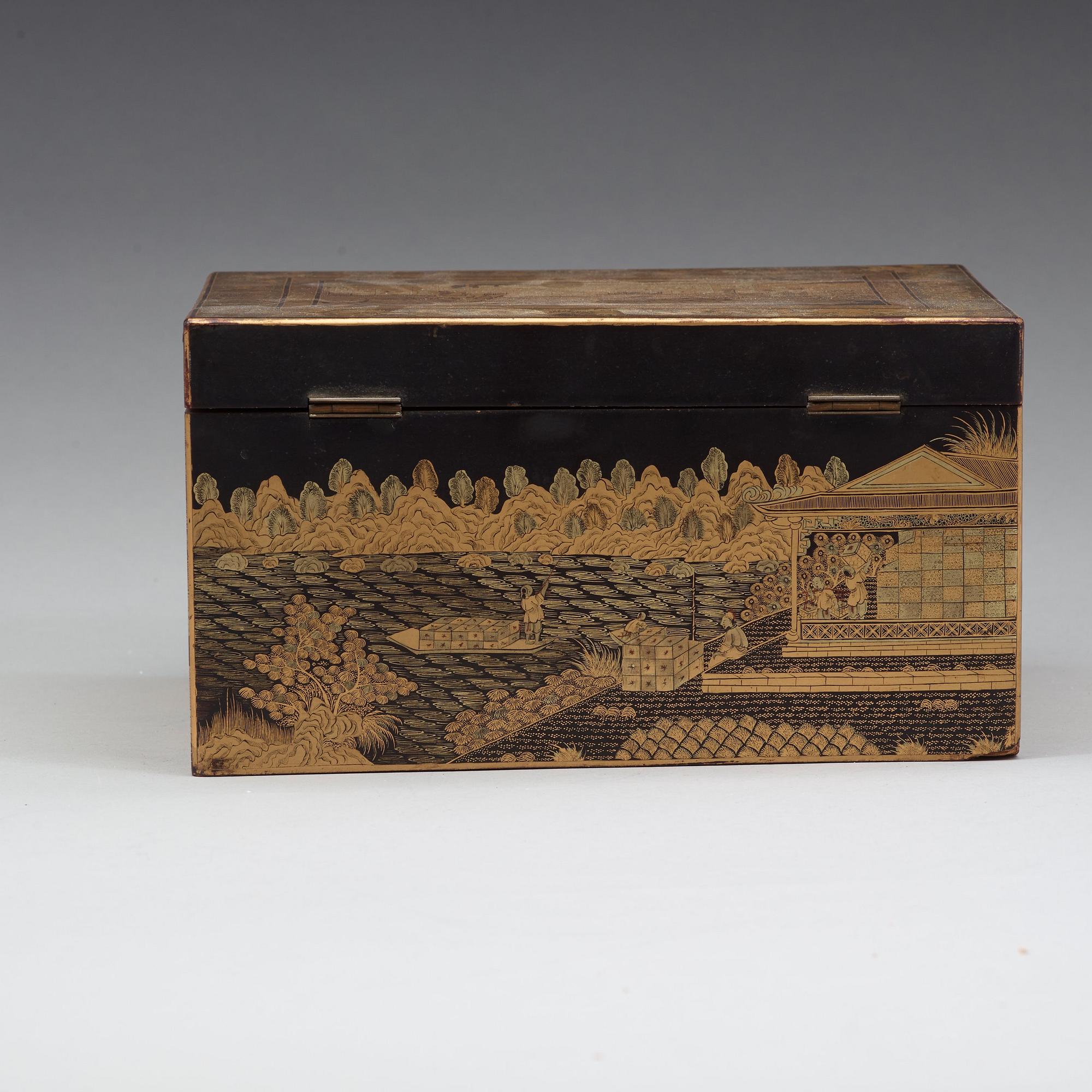 SKRIN, lack. Kanton, Qingdynastin, 1800-tal.