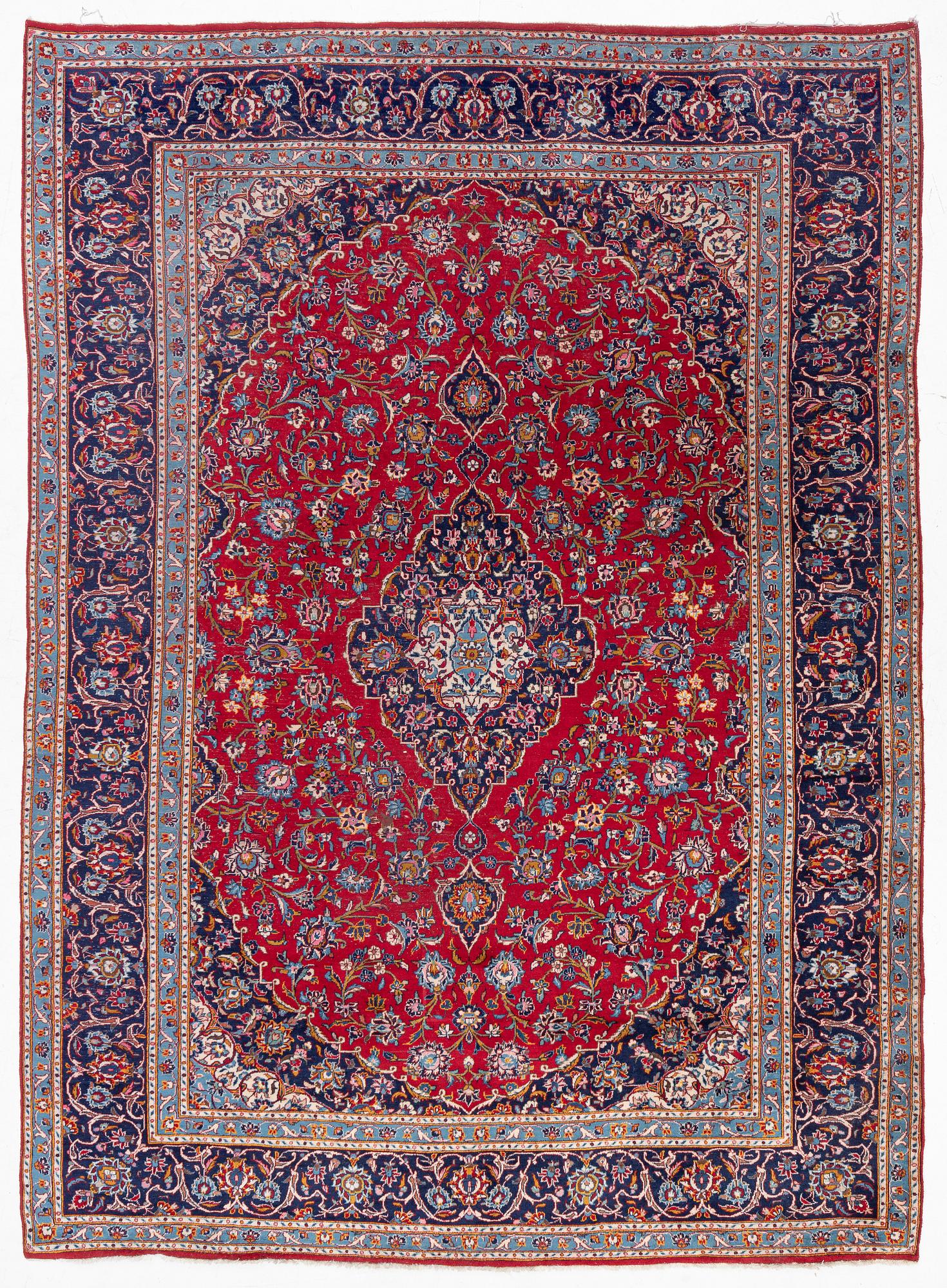 Carpet, Keshan, approx. 400 x 295 cm.
