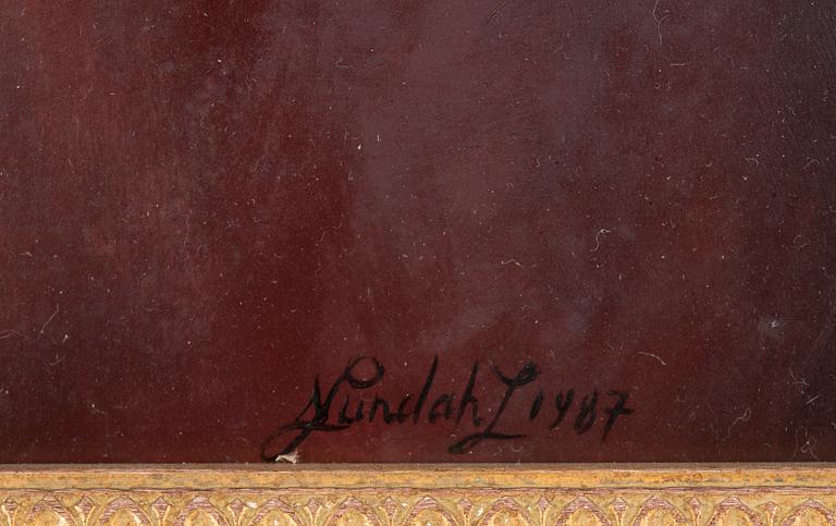 Nadine Lundahl, ÄPPLEN PÅ RÖD DUK.