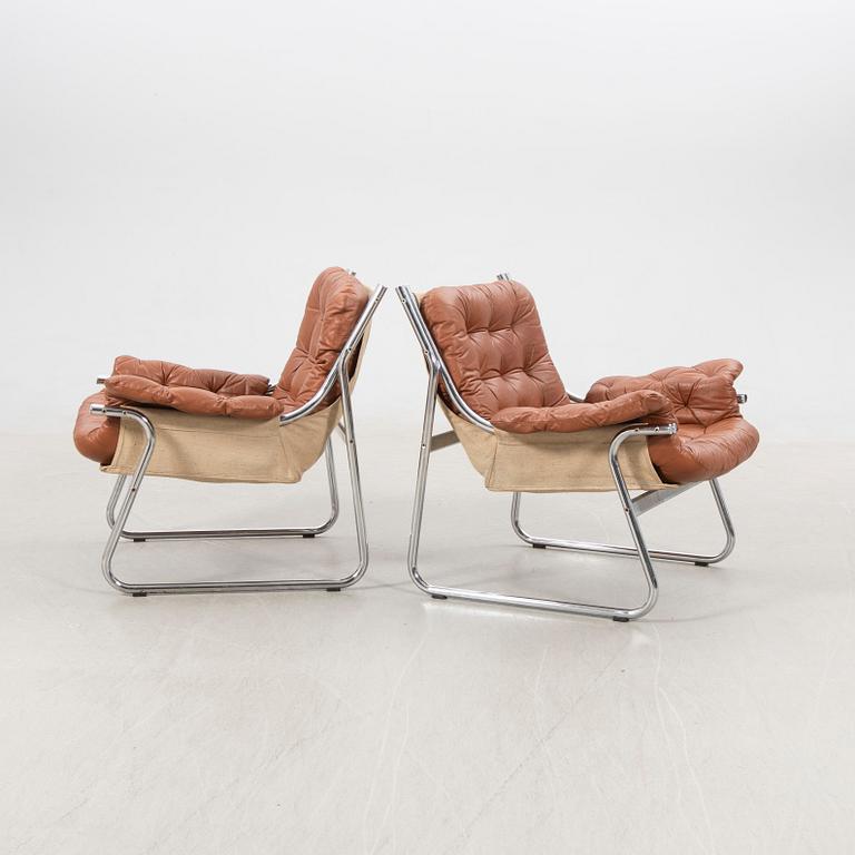 John-Bertil Häggström, armchairs, a pair, "Borkum", IKEA, 1970s.