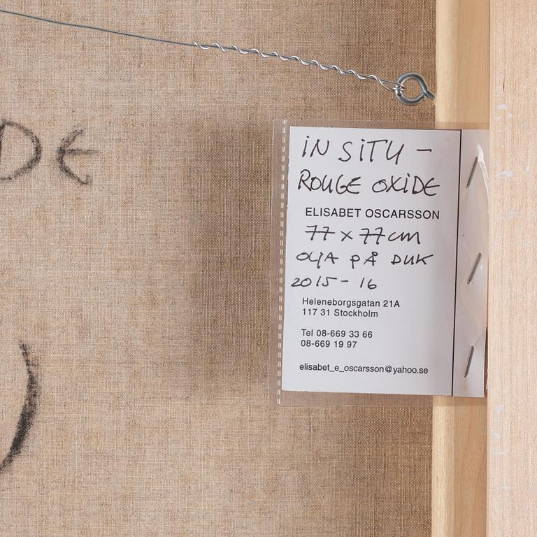 Elisabet Oscarsson, "Insitu Rouge Oxide".