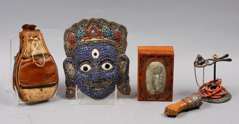 PARTI DIVERSE, 5 delar, Europa resp Asien, 1800-1900-tal.