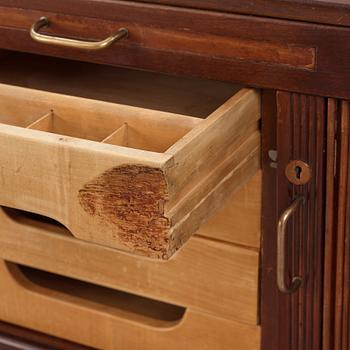 HANS J WEGNER, a mahogany desk model "A 1515" for Plan møbler, Denmark 1940-50's.