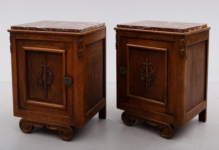 SÄNGBORD, 1 par, art déco, 1930-tal.