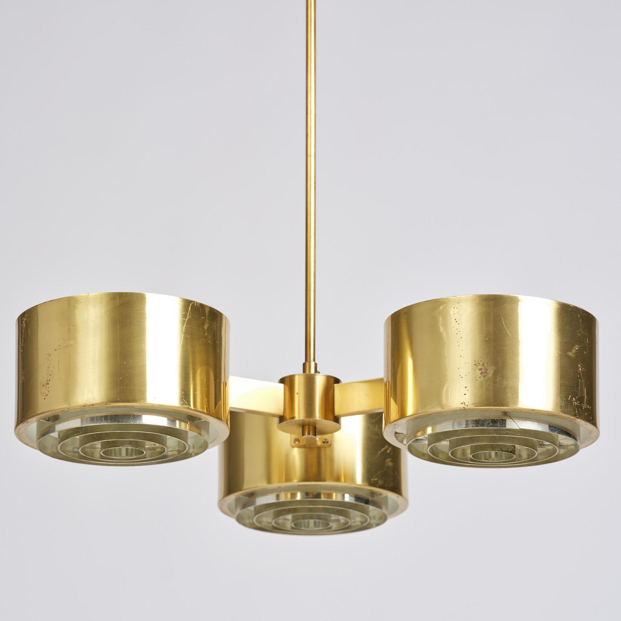 Hans-Agne Jakobsson, a pair of ceiling lamps, Hans-Agne Jakobsson AB, Markaryd, 1960s.