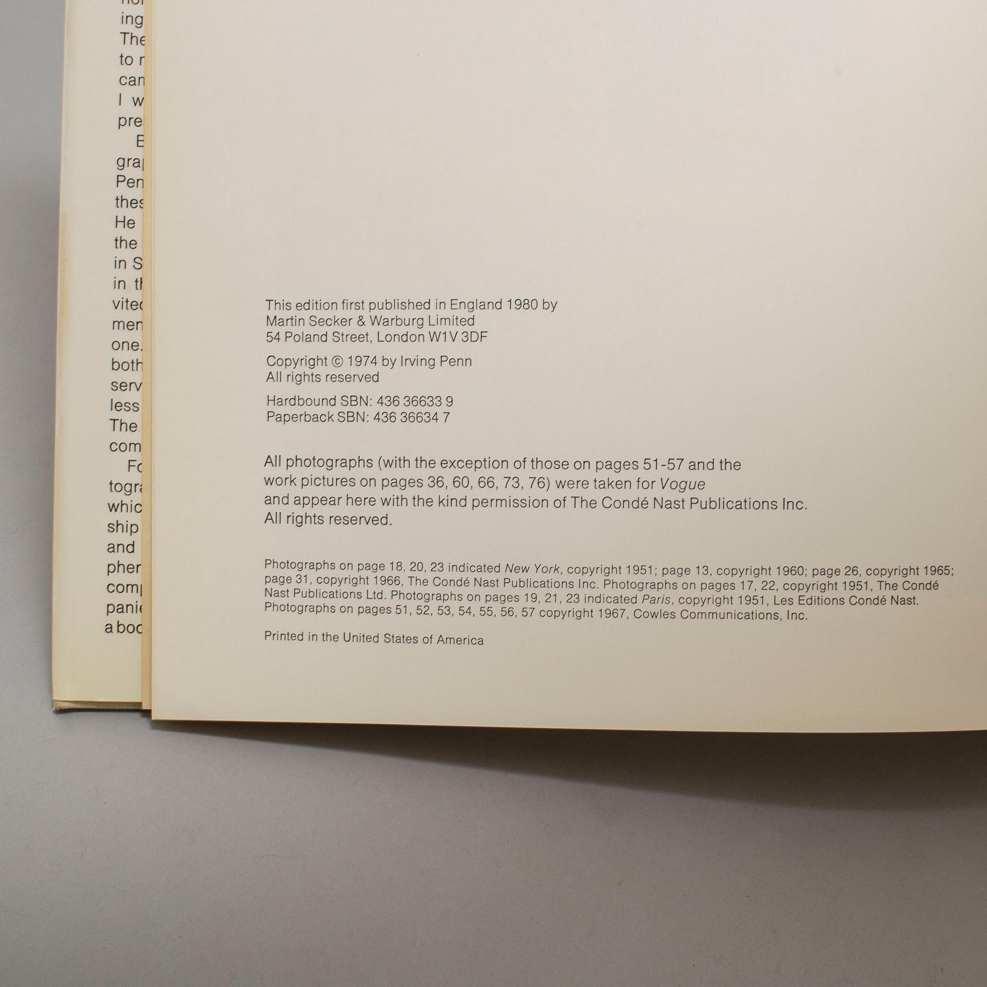 FOTOBOK, Irving Penn "Worlds in a Small Room".