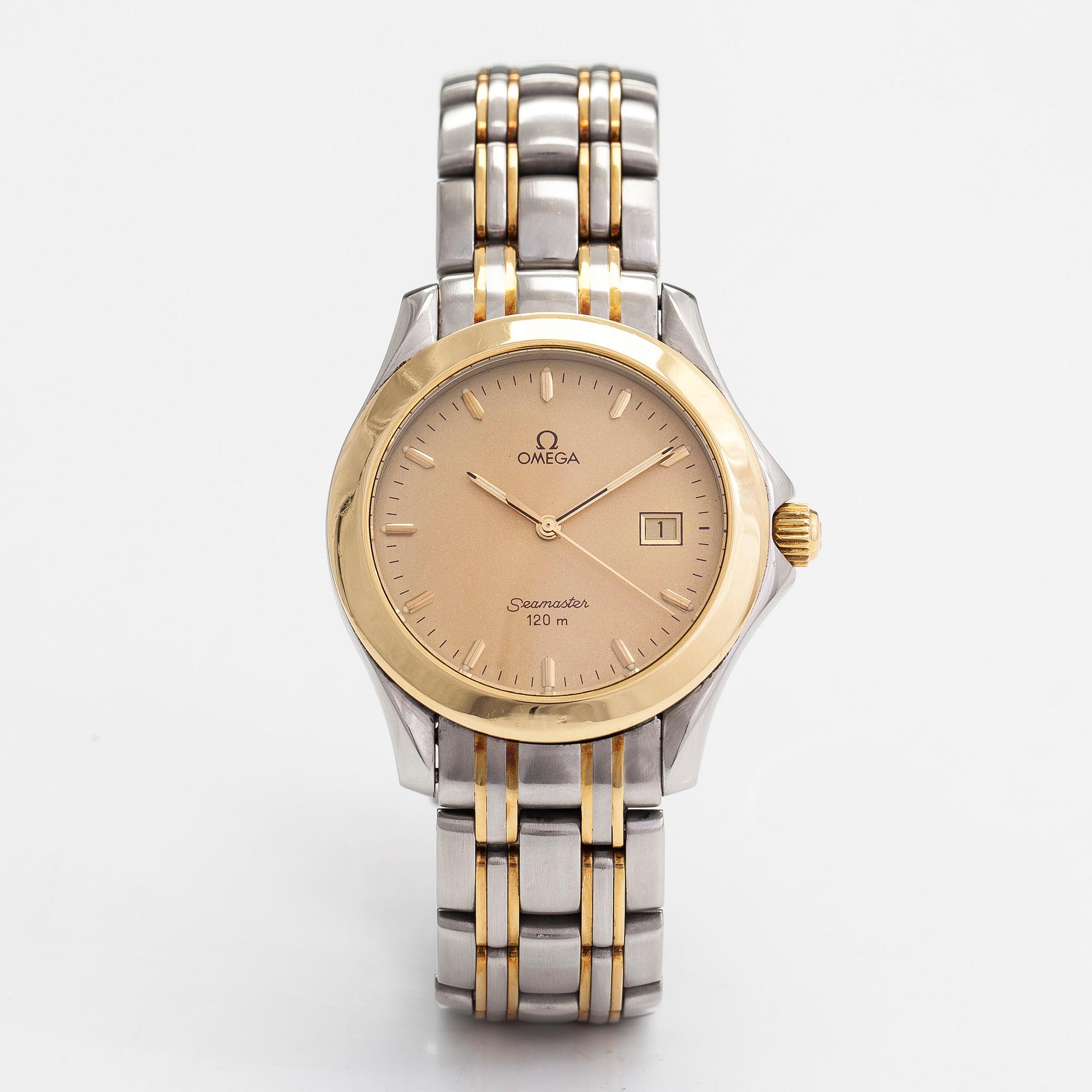 Omega, Seamaster, 120m, armbandsur, 36,5 mm.