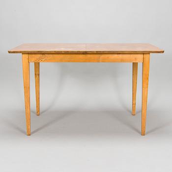 Werner West, a 1930s dining table and chairs, 6 pcs, 'Motti', for Oy Stockmann Ab Keravan Puusepäntehdas.