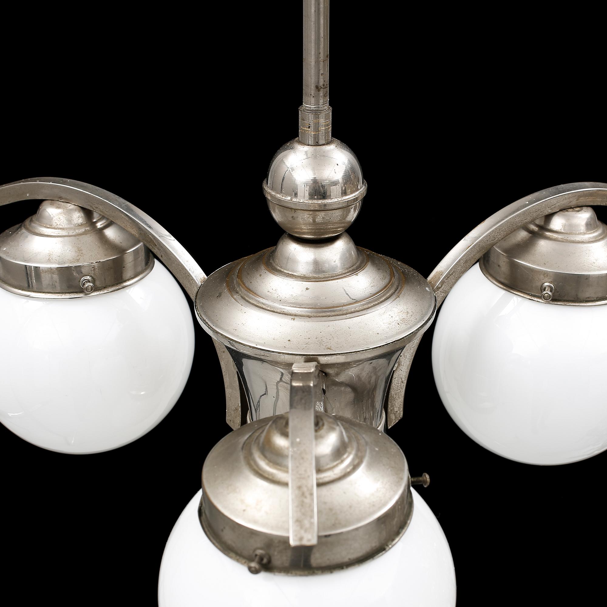 TAKLAMPA, art deco, 1940-tal.