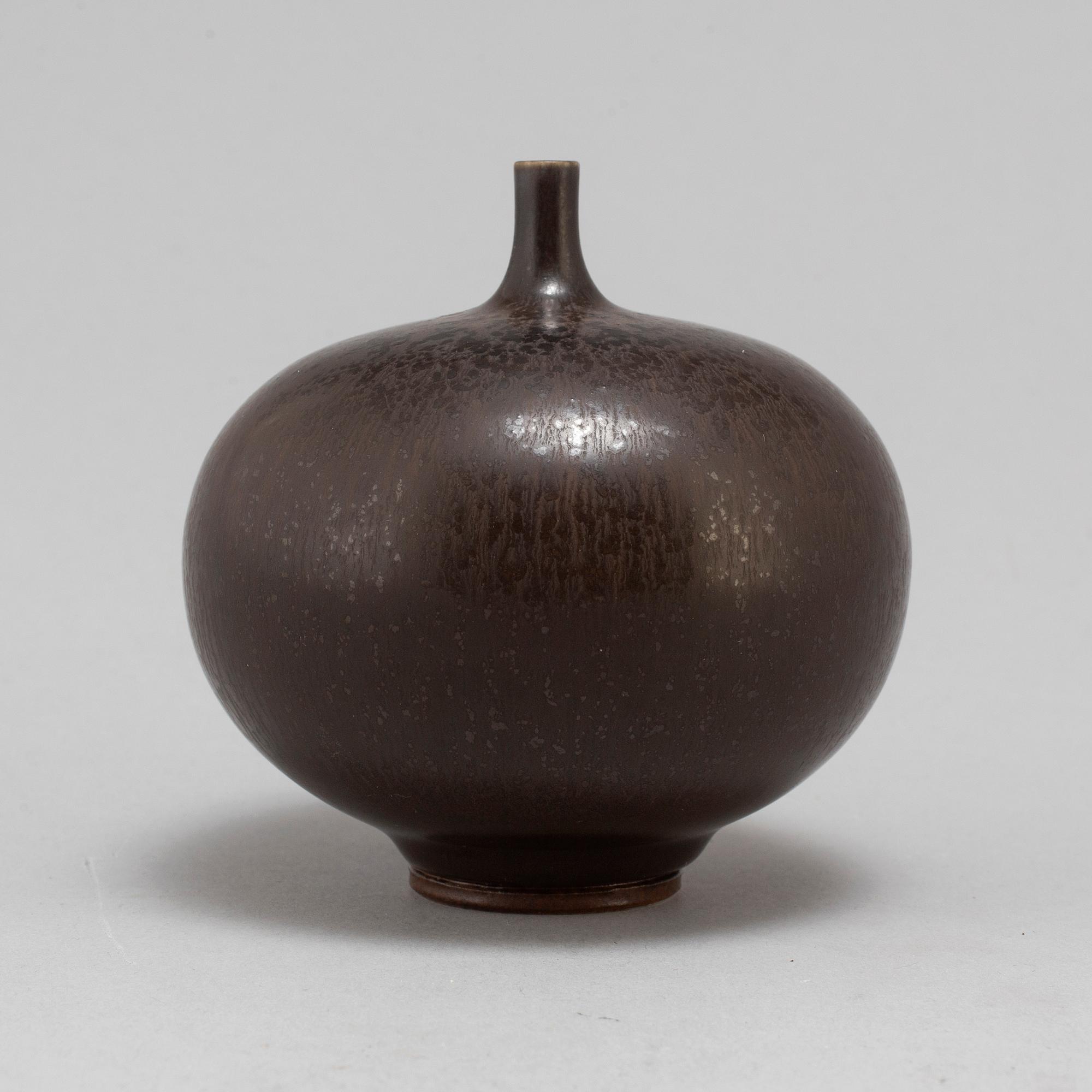 A stoneware vase by Berndt Friberg, from Gustavsberg.