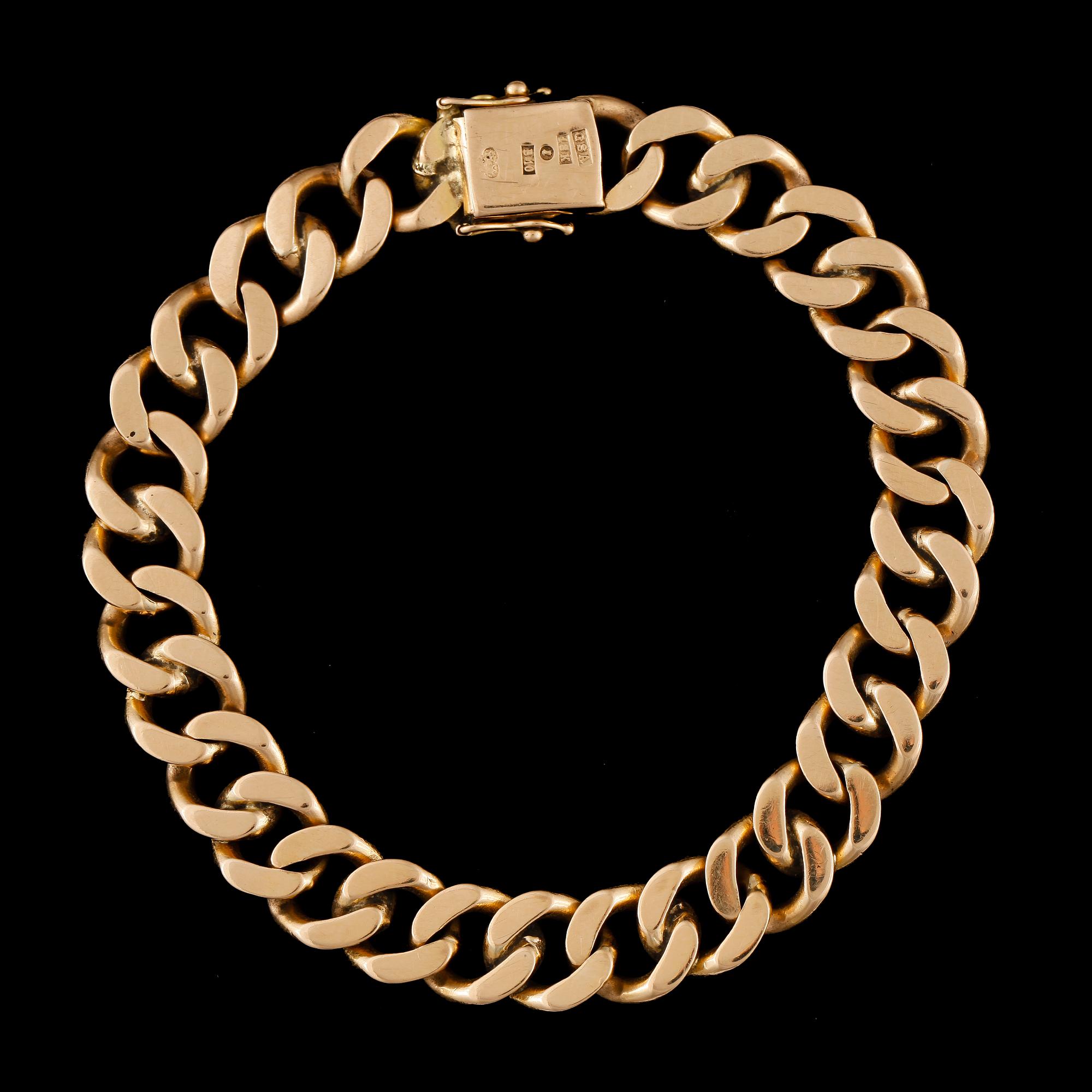 ARMBAND, 18k guld. Vikt ca 50,5 gram.