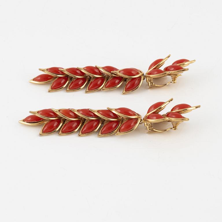 Yves Saint Laurent, earrings, two pairs, vintage.