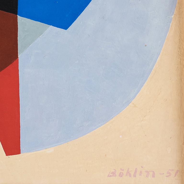 PER-ERIK BÖKLIN, tempera on panel, signed and dated -51.