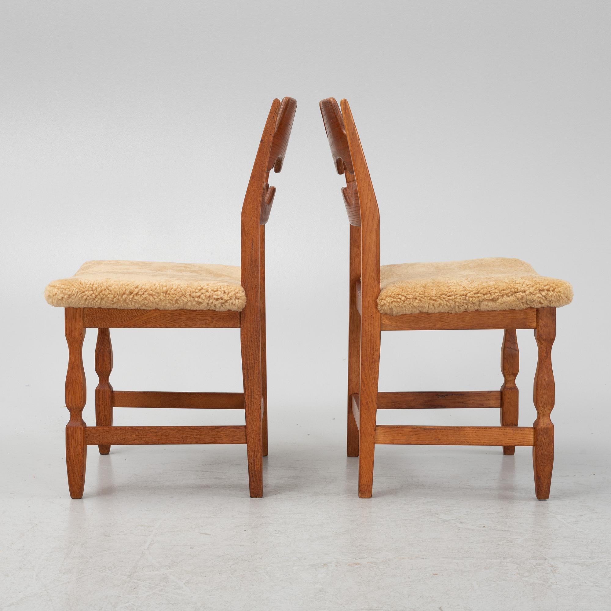 Henning Kjærnulf, stolar 6 st, "Razorblade", Nyrups möbelfabrik, Danmark, 1960-tal.