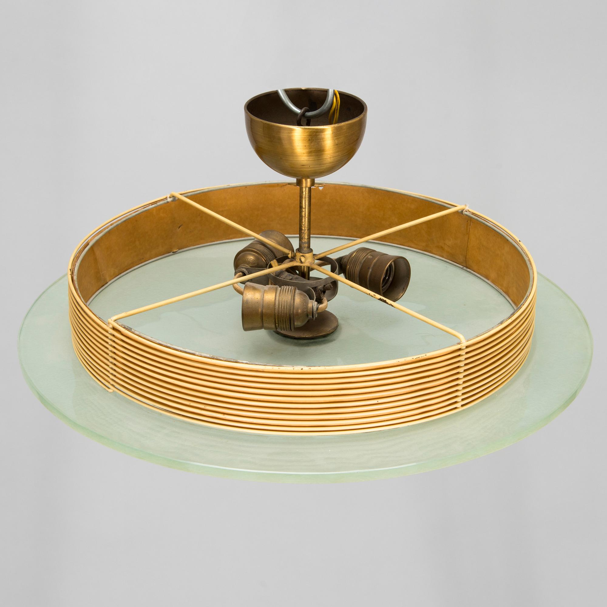 Paavo Tynell, taklampa, modell 1160. Taito Oy, 1930-tal.