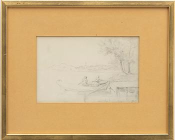 Fritz von Dardel, Lantliga scener, blyertsteckningar, 3 st.