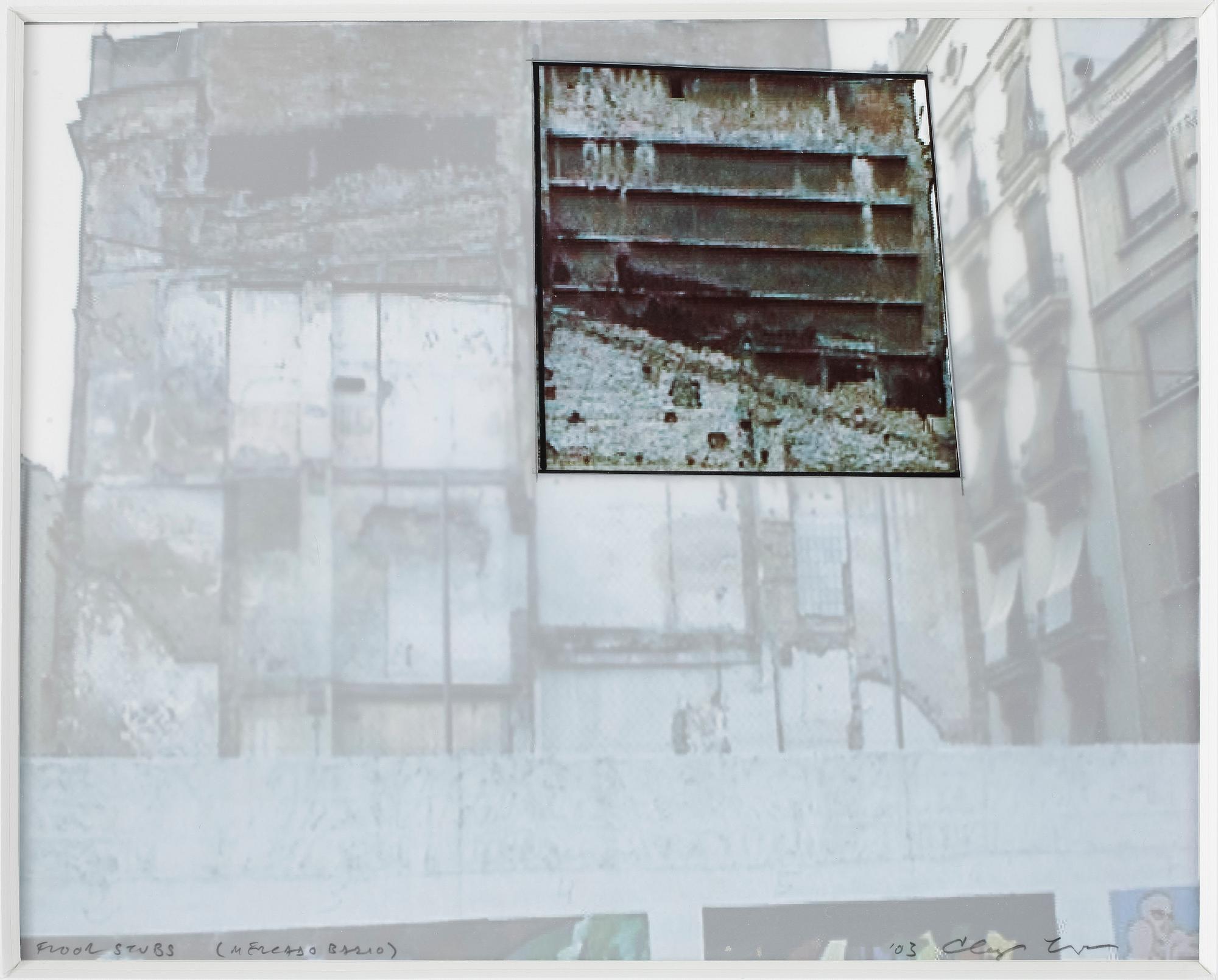 CLAY KETTER, collage med fotografi, signerad och daterad -03.