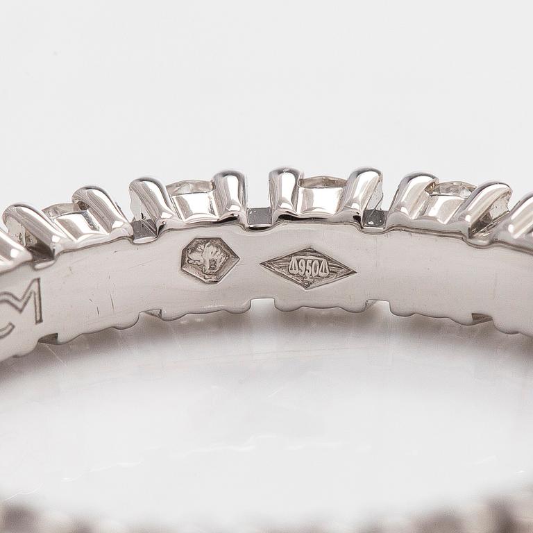 Cartier, a platinum and brilliant-cut diamond eternity ring.