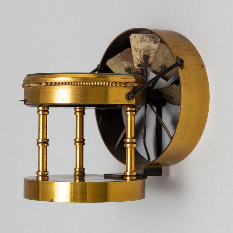 VINDMÄTARE, mässing, James Brown, Glasgow, Skottland, sent 1800-tal.