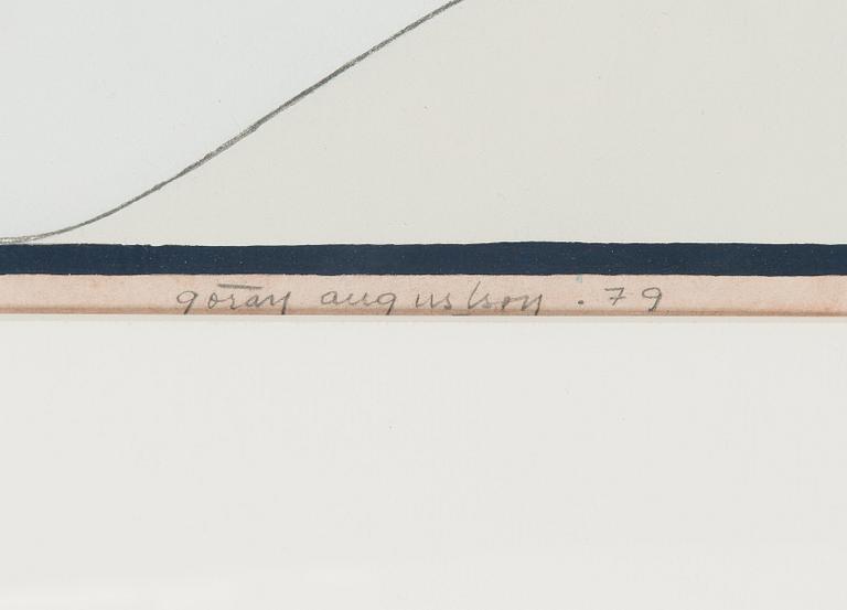 Göran Augustson, guassi, signeerattu ja päivätty -79.
