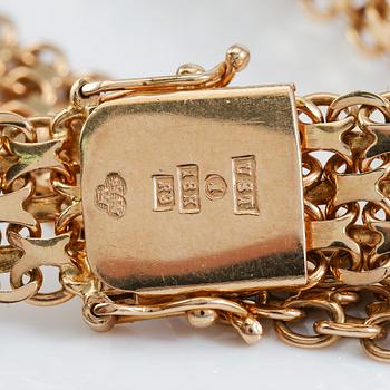 COLLIER, 18K guld, svenska stämplar, 1968. Vikt ca 41 g.
