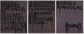 Bjarne Melgaard, BJARNE MELGAARD, oil on canvas, executed in 2006-2007.