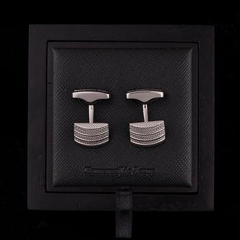 MANSCHETKNAPPAR, sterlingsilver, Ermenegildo Zegna, Edinburgh, 16,9 g. Original etui.